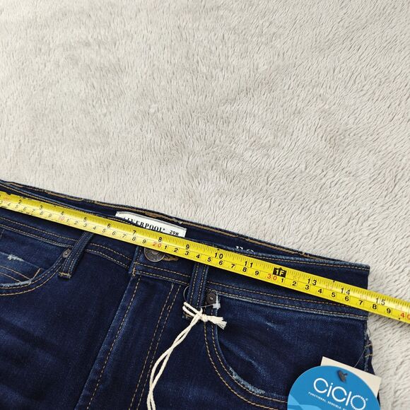 Liverpool Relaxed Straight Jeans Men's 29x32 Dark Mid Blue Stretchy EcoLogical - Picture 7 of 9